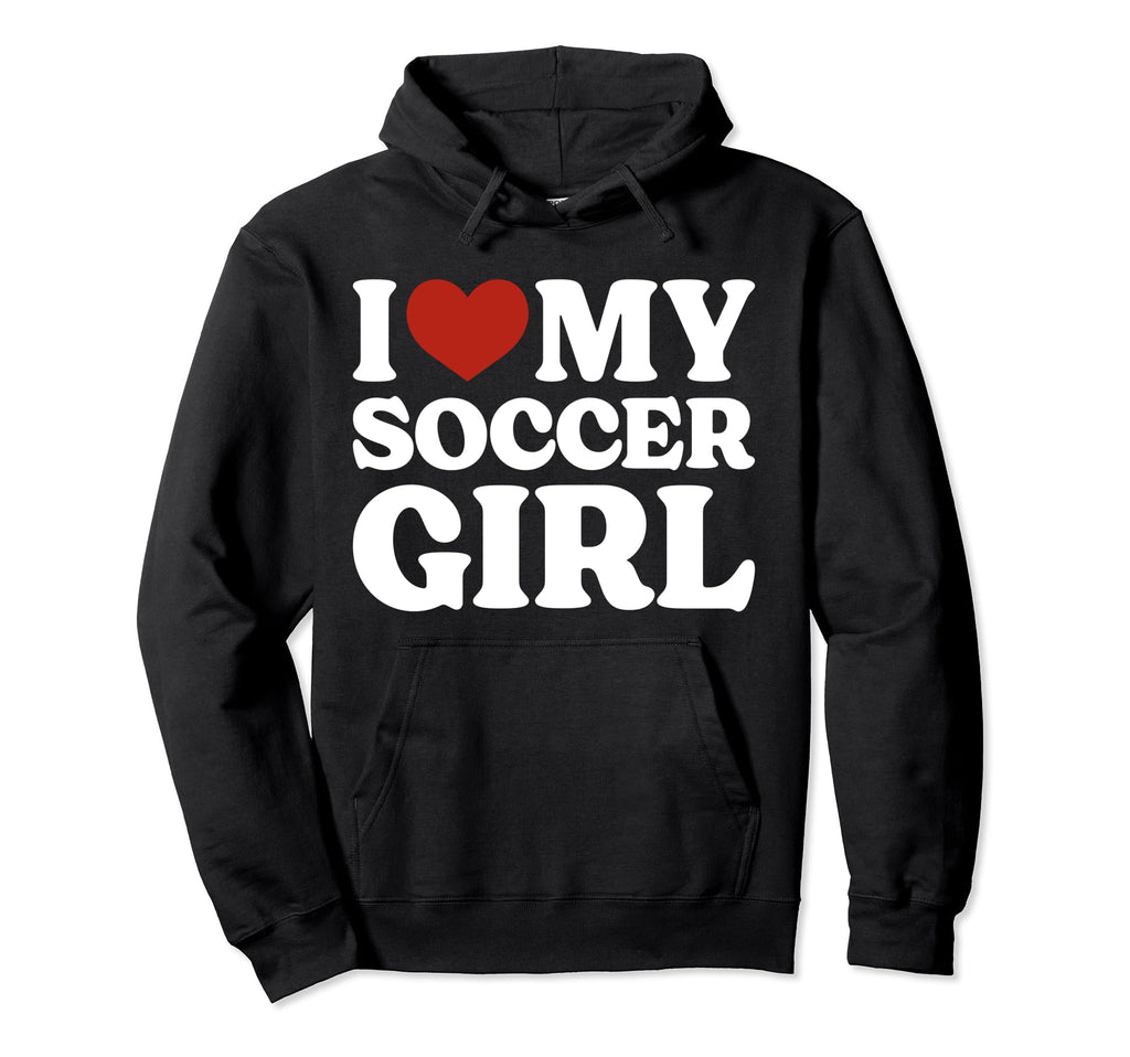 I Love My Soccer Soccer Lover Hoodie - Trendy Graphic for Adults