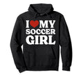 I Love My Soccer Soccer Lover Hoodie - Trendy Graphic for Adults