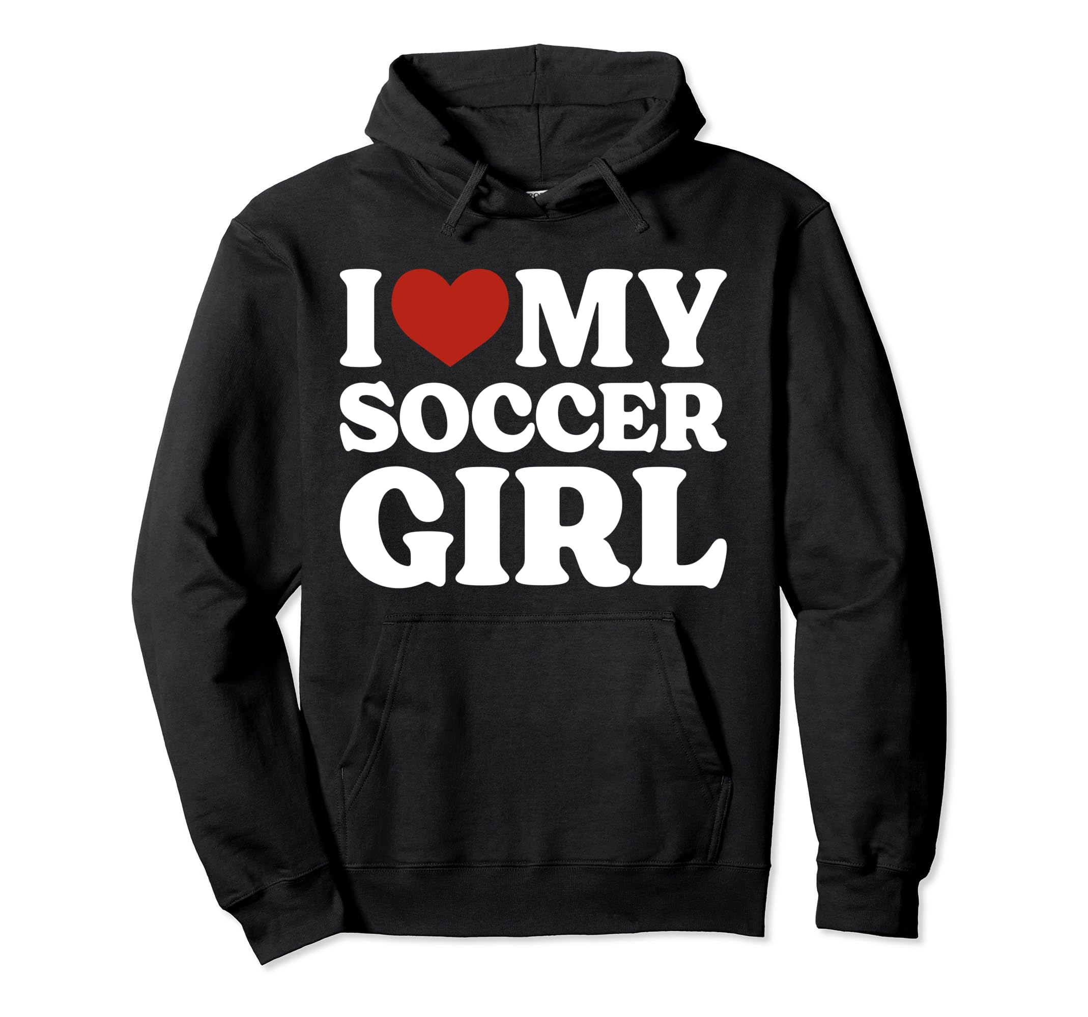 I Love My Soccer Soccer Lover Hoodie - Trendy Graphic for Adults