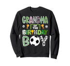 Grandma Birthday Soccer Player Sweatshirt - Streetwear Style Men Women