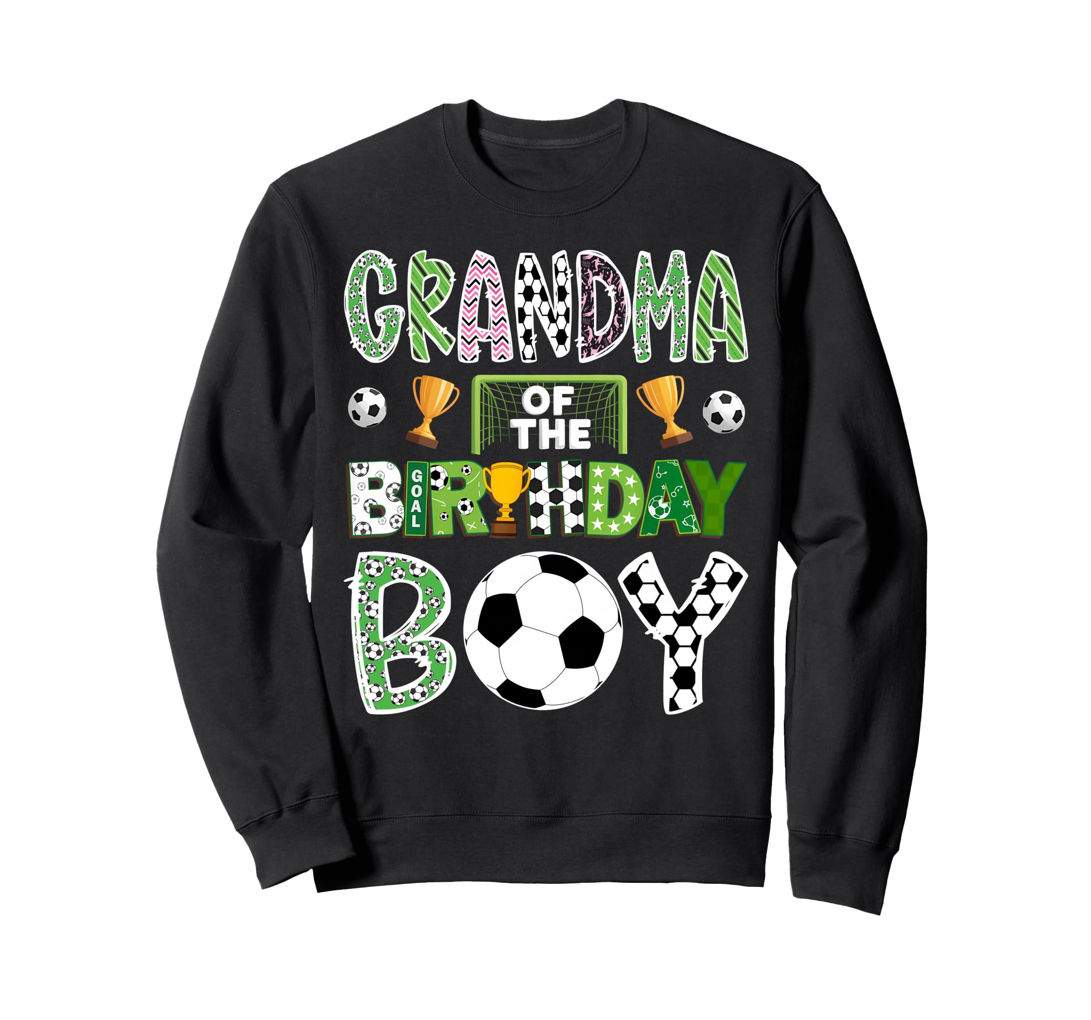Grandma Birthday Soccer Player Sweatshirt - Streetwear Style Men Women