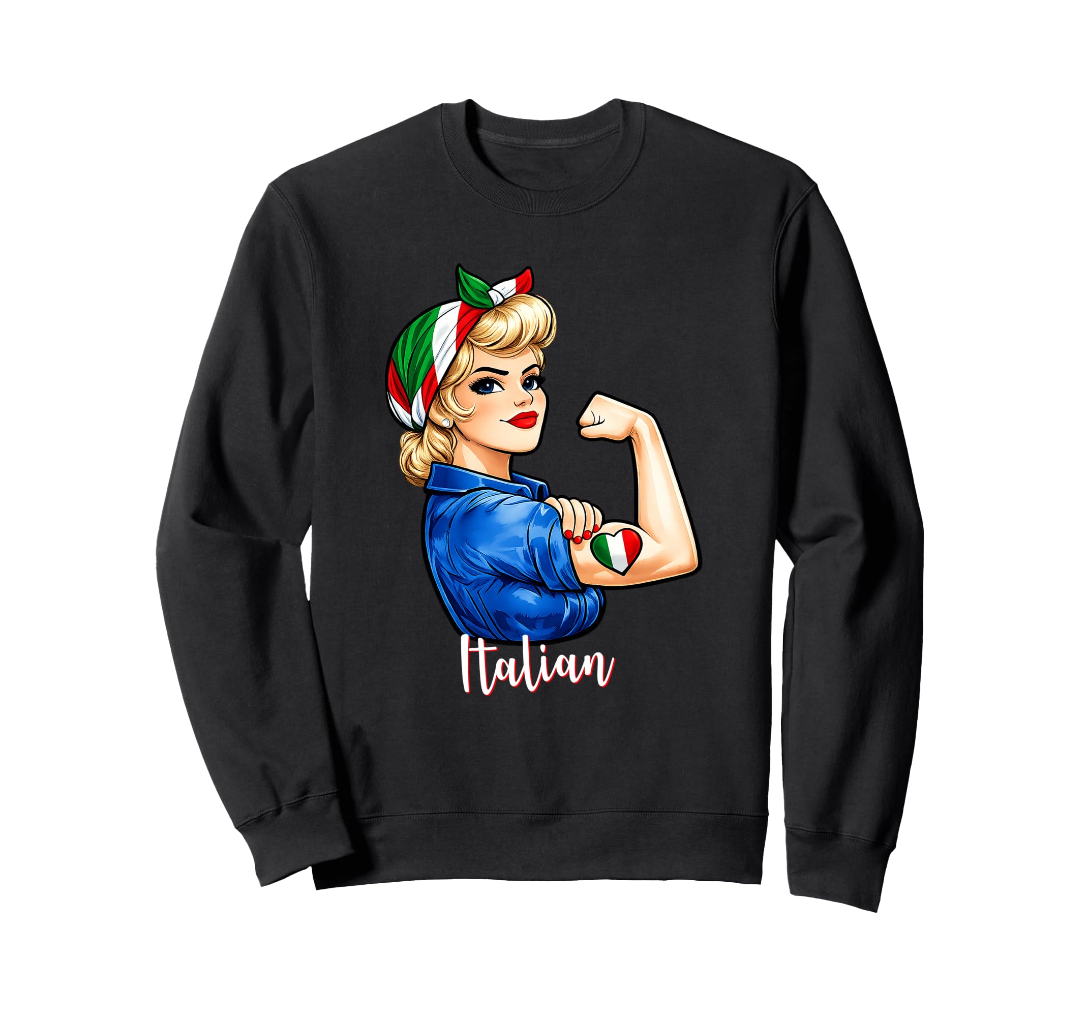 Proud Italian Pride Italiana Italy Sweatshirt - Minimalist Print Unisex