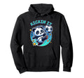 Kickin It Soccer Player Panda Ball Hoodie - Graphic Print for Adults