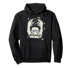 Womens Bleached Dy Mom Life Soccer Hoodie - Novelty Apparel Men Women