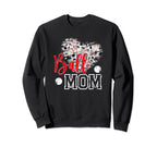 Ball Mom Soccer Baseball Mom Baseball Sweatshirt - Custom Art Print Unisex