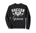 Soccer Grams Soccer Heart Sweatshirt - Casual Everyday Wear for Adults