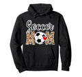 Soccer Mom Leopard Mom Soccer Player Hoodie - Custom Art Print for Adults