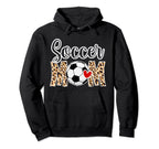 Soccer Mom Leopard Mom Soccer Player Hoodie - Custom Art Print for Adults
