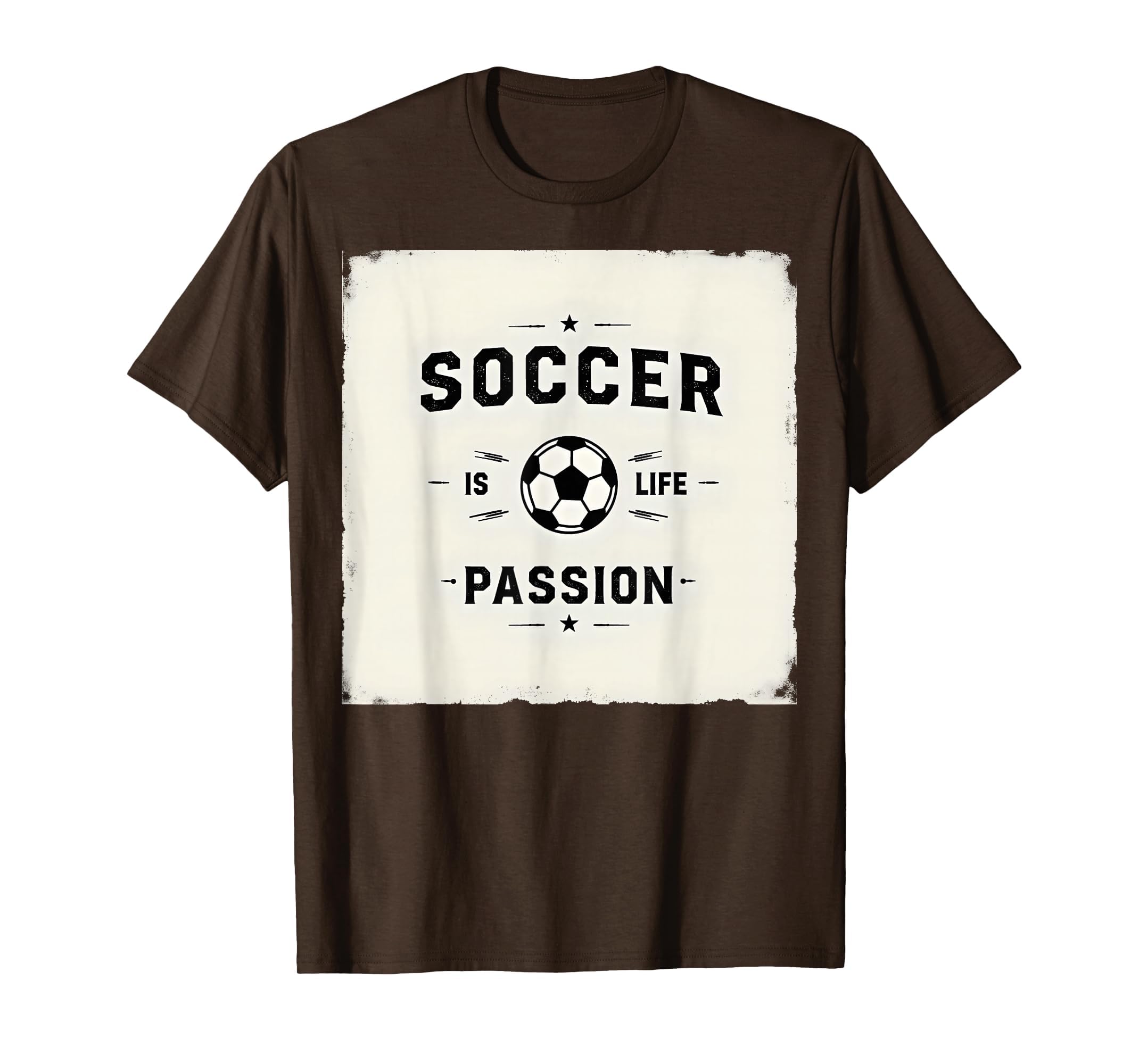 Soccer Is Life Passion Sport T-Shirt - Fun Novelty Design Men Women