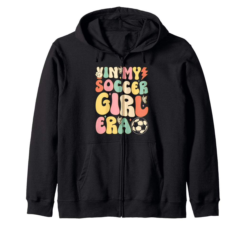My Soccer Era Sports Team Ball Gift Hoodie - Novelty Apparel for Adults