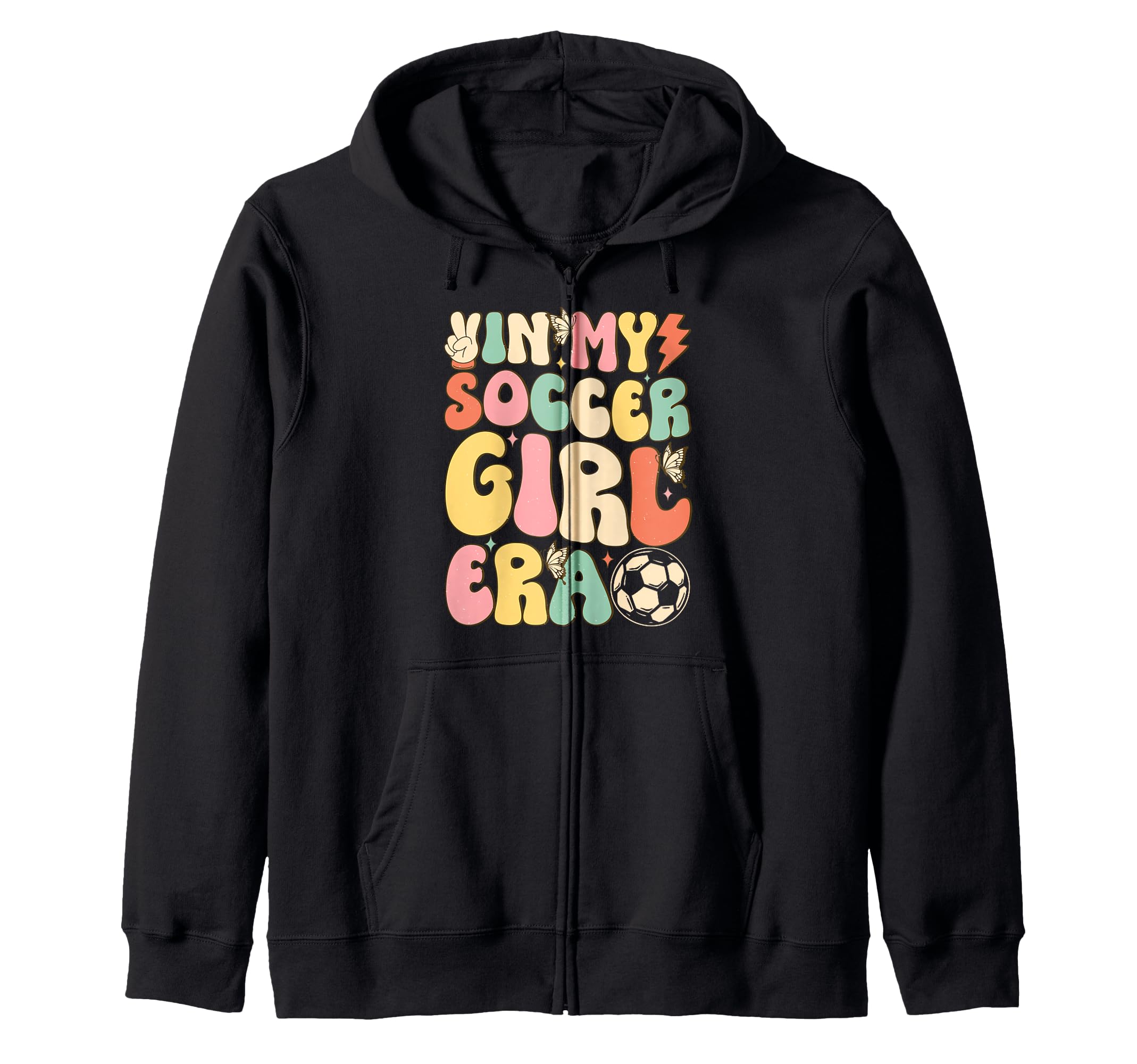 My Soccer Era Sports Team Ball Gift Hoodie - Novelty Apparel for Adults