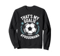 Coal Keeper Soccer Player Mother Sweatshirt - Minimalist Print for Adults
