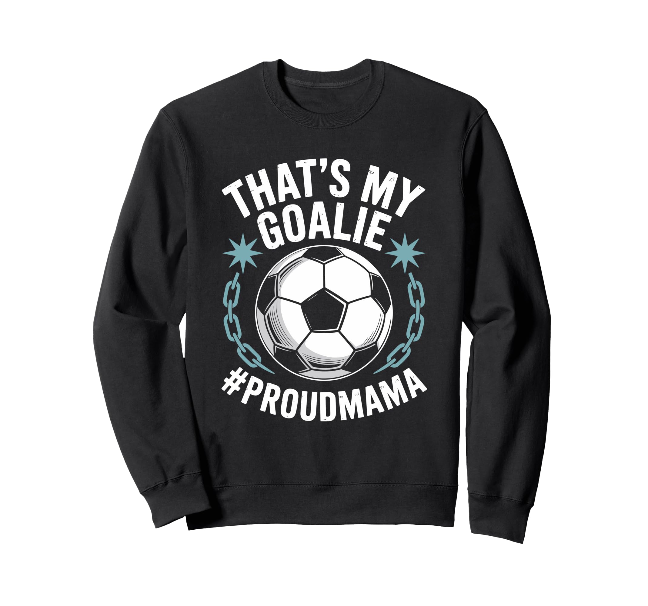 Coal Keeper Soccer Player Mother Sweatshirt - Minimalist Print for Adults