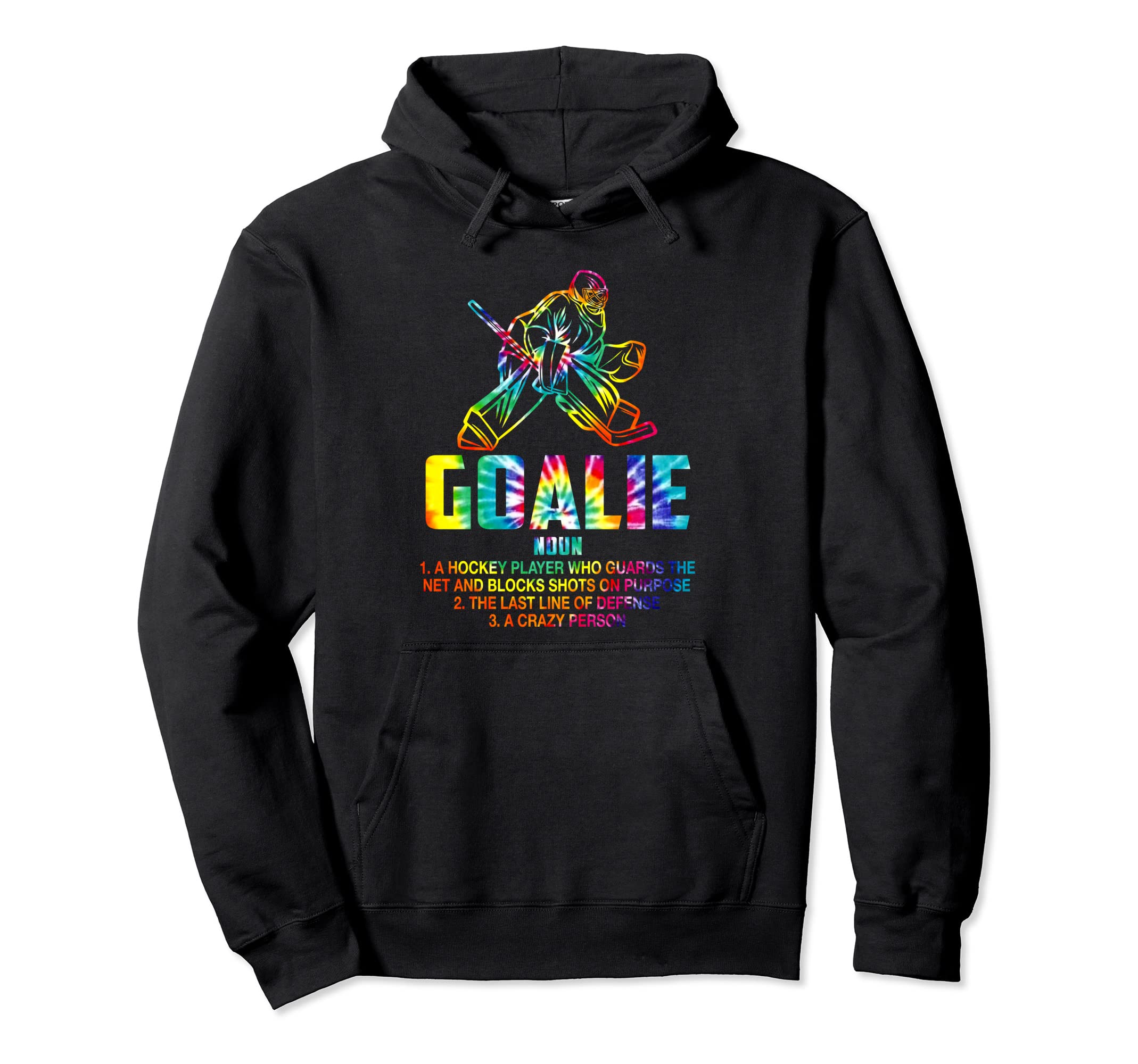 Hockey Goalie Definition Funny Soccer Gear Hoodie - Unique Graphic Unisex