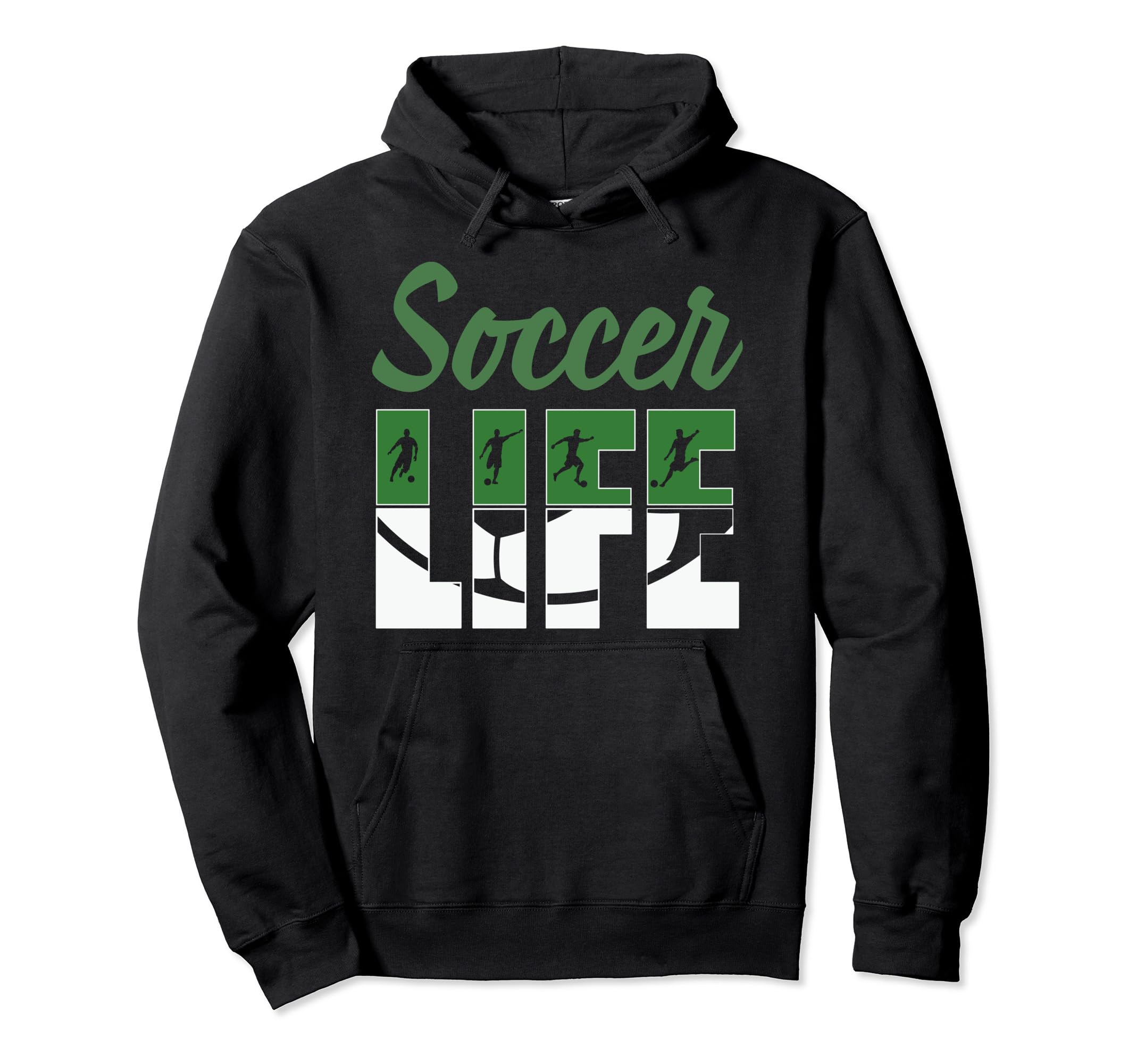 Soccer Life Soccer Sport Fans Hoodie - Minimalist Print Men Women