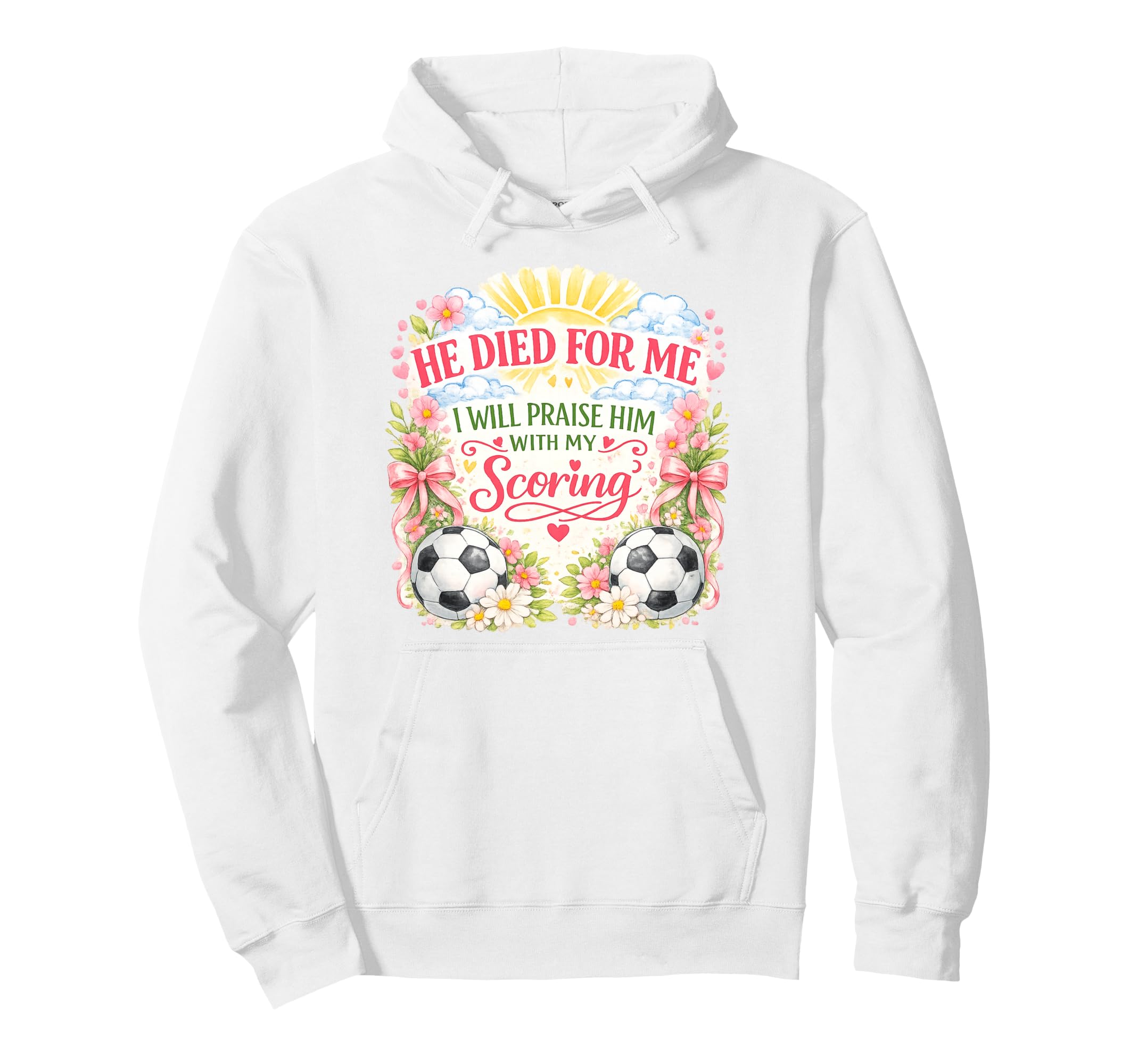 Soccer Player Easter Jesus Risen Hoodie - Trendy Graphic Men Women