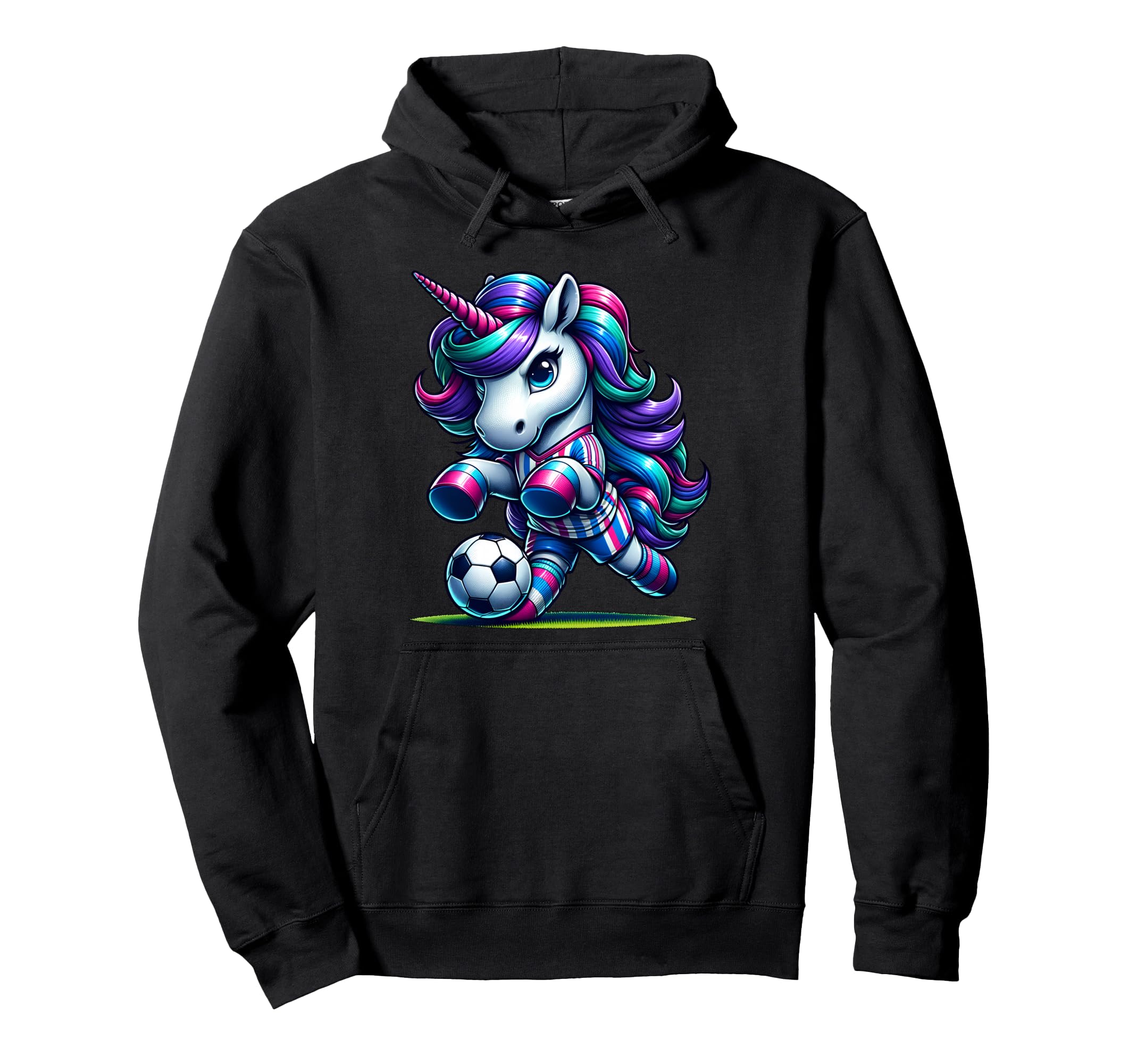 Soccer Unicorns Mom Aunt Sister Hoodie - Custom Art Print Unisex