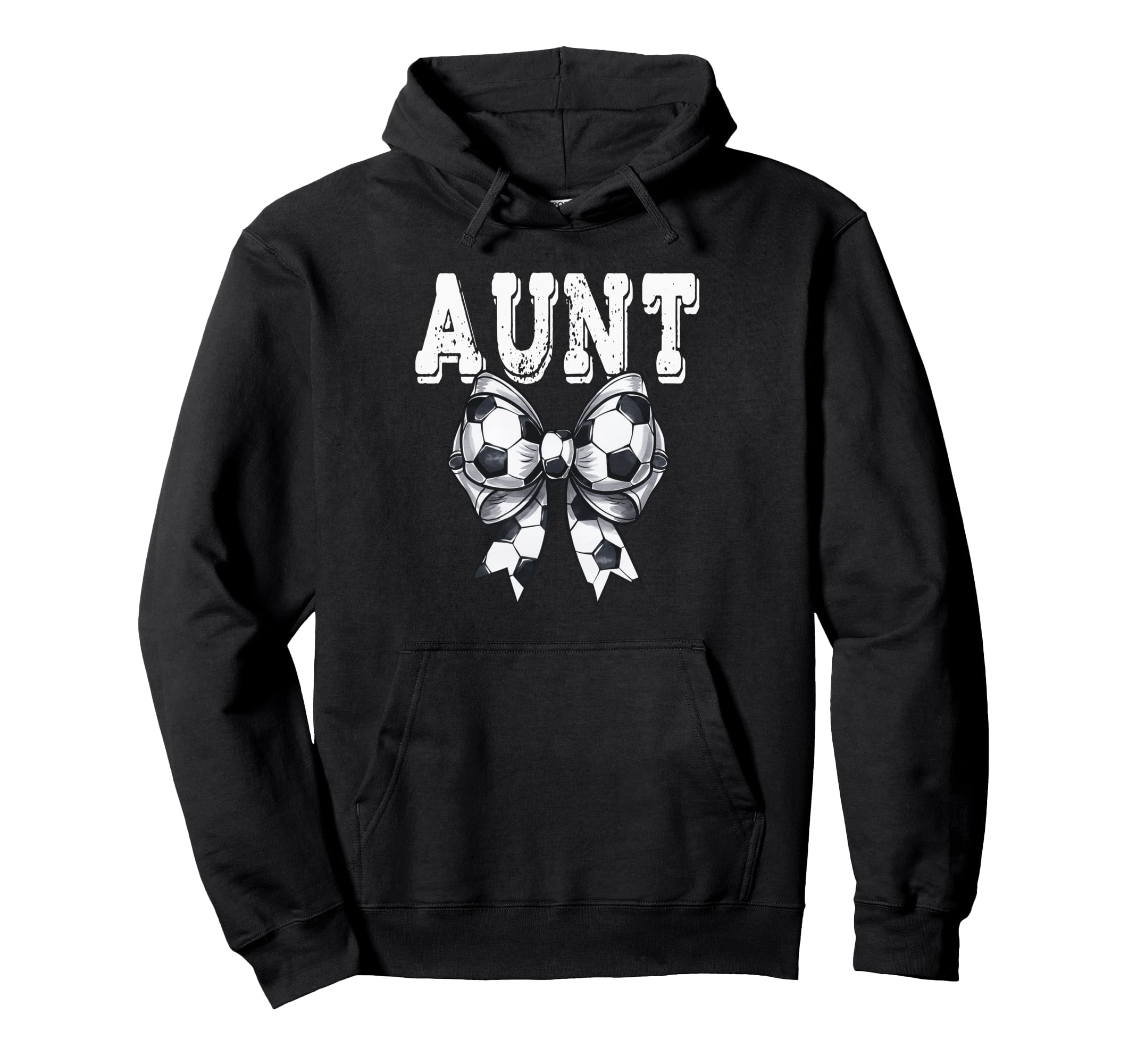 Coquette Soccer Bow Aunt Sister Hoodie - Aesthetic Graphic for Adults