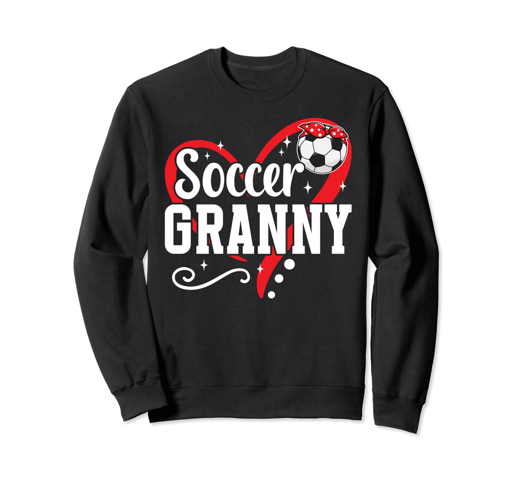 Soccer Granny Heart Grandma Sweatshirt - Streetwear Style for Adults