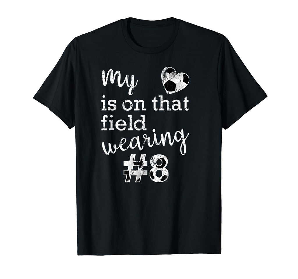 Soccer Ball Distressed 8 Proud Soccer T-Shirt - Unique Graphic for Adults