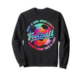 Just Who Loves Football Player Sweatshirt - Minimalist Print for Adults
