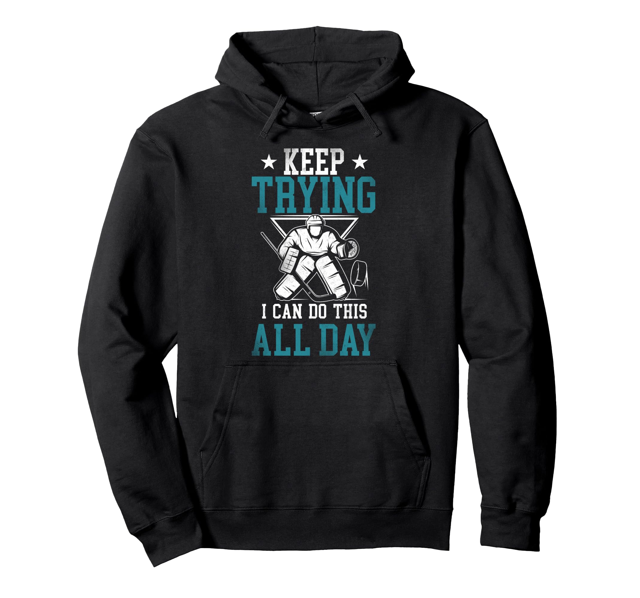 Ice Hockey Goalie Goalkeeper Hoodie - Minimalist Print Unisex