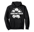 Soccer Assistant Coach Soccer Ball Hoodie - Casual Everyday Wear Men Women
