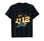 12Th Birthday Soccer Player Football 12 T-Shirt - Unique Graphic Unisex