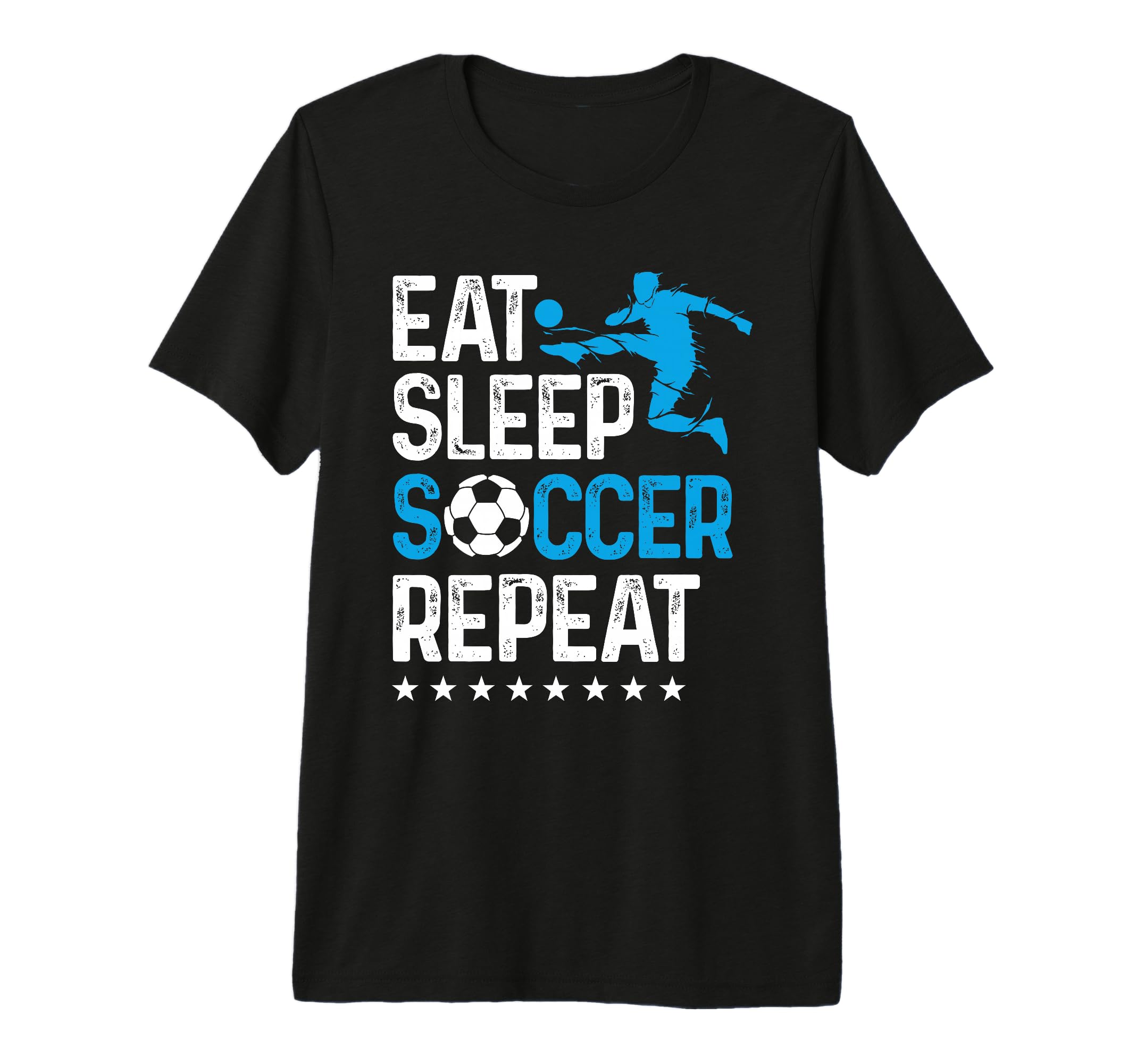 Eat Sleep Soccer Repeat Sport T-Shirt - Fun Novelty Design Men Women