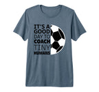 I Coach Tiny Humans Funny Soccer Coach T-Shirt - Minimalist Print Unisex