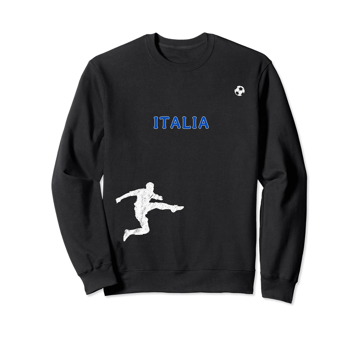 Italia Azzurri Soccer Sweatshirt - Trendy Graphic Men Women