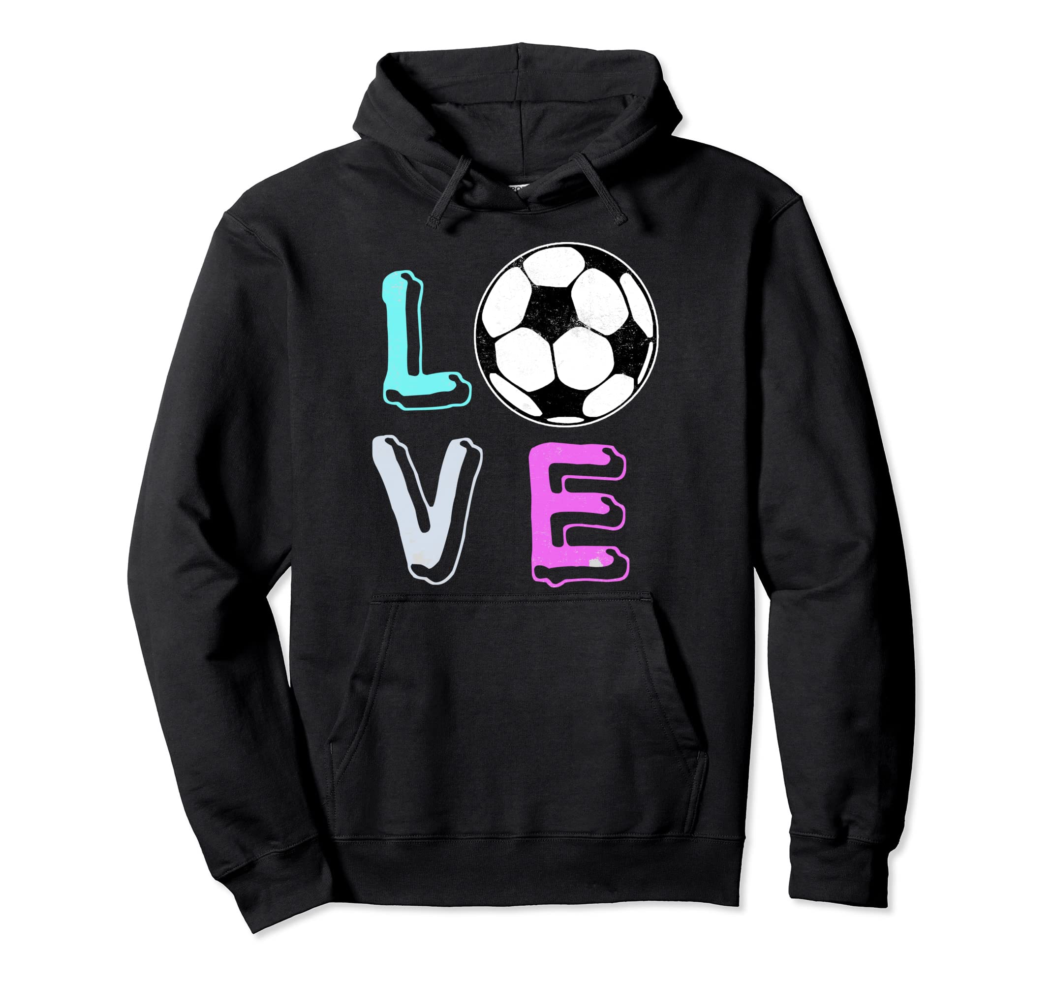 Love Soccer Ball Game Team Sports Hoodie - Novelty Apparel Men Women