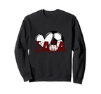 Love Heart Soccer Mama Football Gifts Sweatshirt - Graphic Print Unisex