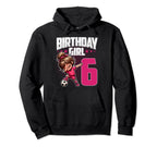 6Th Birthday Soccer Dabbing 6 Years Old Hoodie - Trendy Graphic Men Women