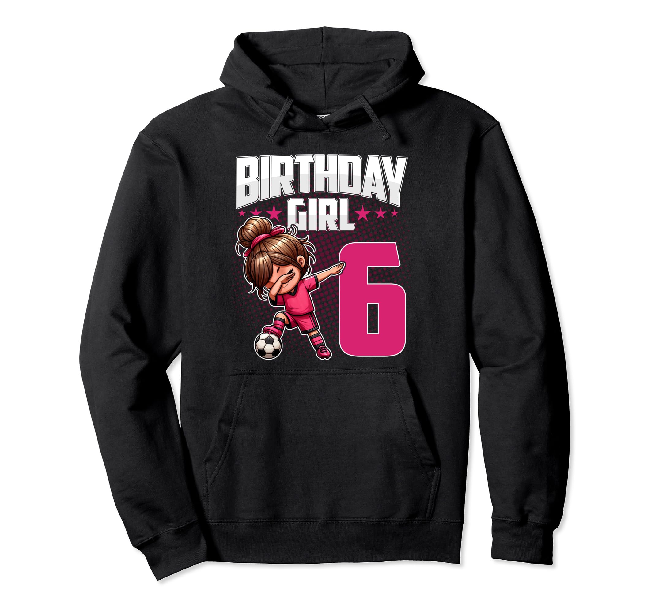 6Th Birthday Soccer Dabbing 6 Years Old Hoodie - Trendy Graphic Men Women