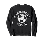 Sonoma County Soccer Distressed 90S Sweatshirt - Fun Novelty Design Unisex