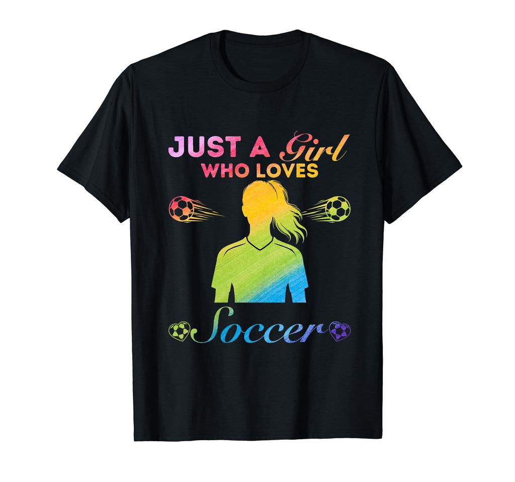 Just Who Loves Soccer T-Shirt - Trendy Graphic Unisex