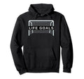 Life Goals Funny Soccer Football Hoodie - Streetwear Style for Adults