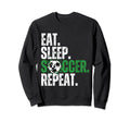 Eat Sleep Soccer Repeat Soccer Sweatshirt - Fun Novelty Design Men Women