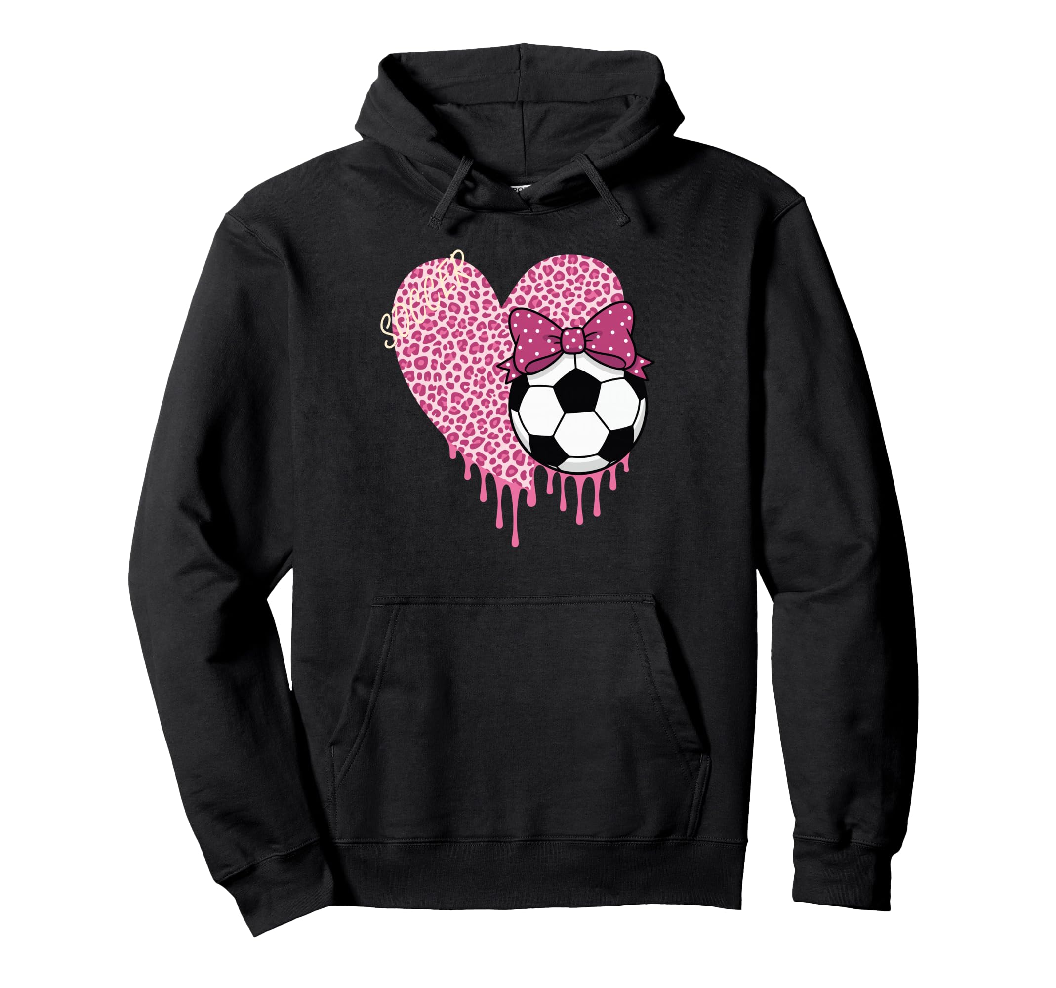 Soccer Drip Sister Couquete Bow Hoodie - Aesthetic Graphic for Adults