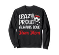 Crazy Proud Soccer Team Mom Sweatshirt - Casual Everyday Wear for Adults