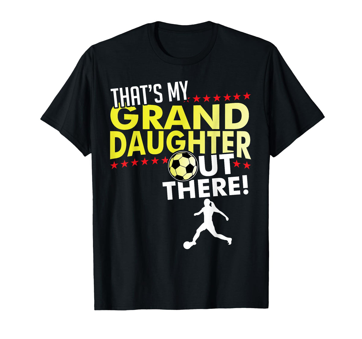 My Granddaughter Soccer Grandpa T-Shirt - Minimalist Print for Adults