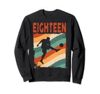 18Th Birthday Soccer 18 Years Old Sweatshirt - Custom Art Print Unisex