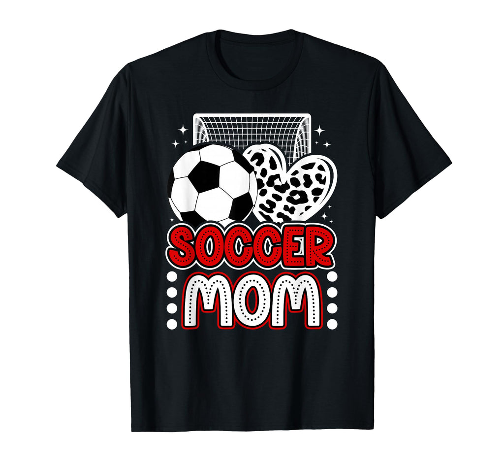 Soccer Mom Soccer Player Mother Heart T-Shirt - Aesthetic Graphic Unisex