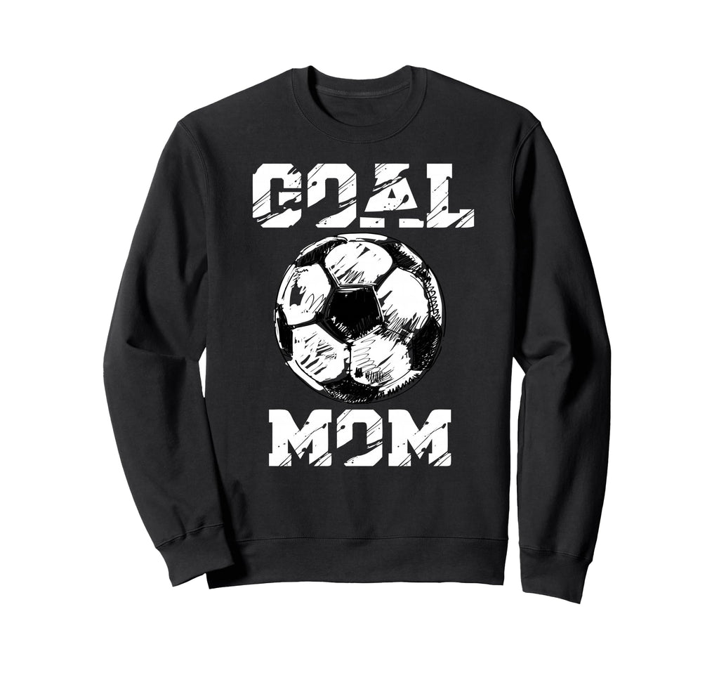 Goal Mom Funny Football Mom Soccer Sweatshirt - Aesthetic Graphic Unisex