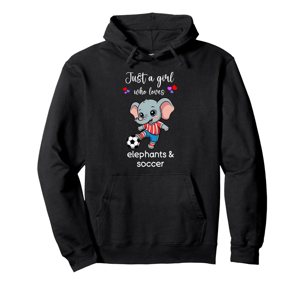 Elephant Soccer Elephant Soccer Hoodie - Minimalist Print for Adults