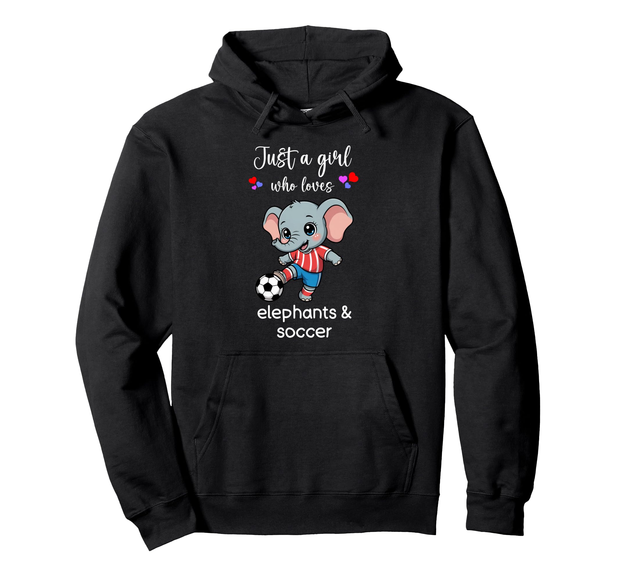 Elephant Soccer Elephant Soccer Hoodie - Minimalist Print for Adults