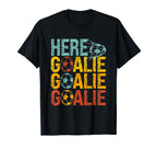 Here Goalie Goalie Goalie Funny Goalie T-Shirt - Aesthetic Graphic Unisex