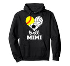 Ball Mimi Heart Funny Softball Hoodie - Custom Art Print for Adults