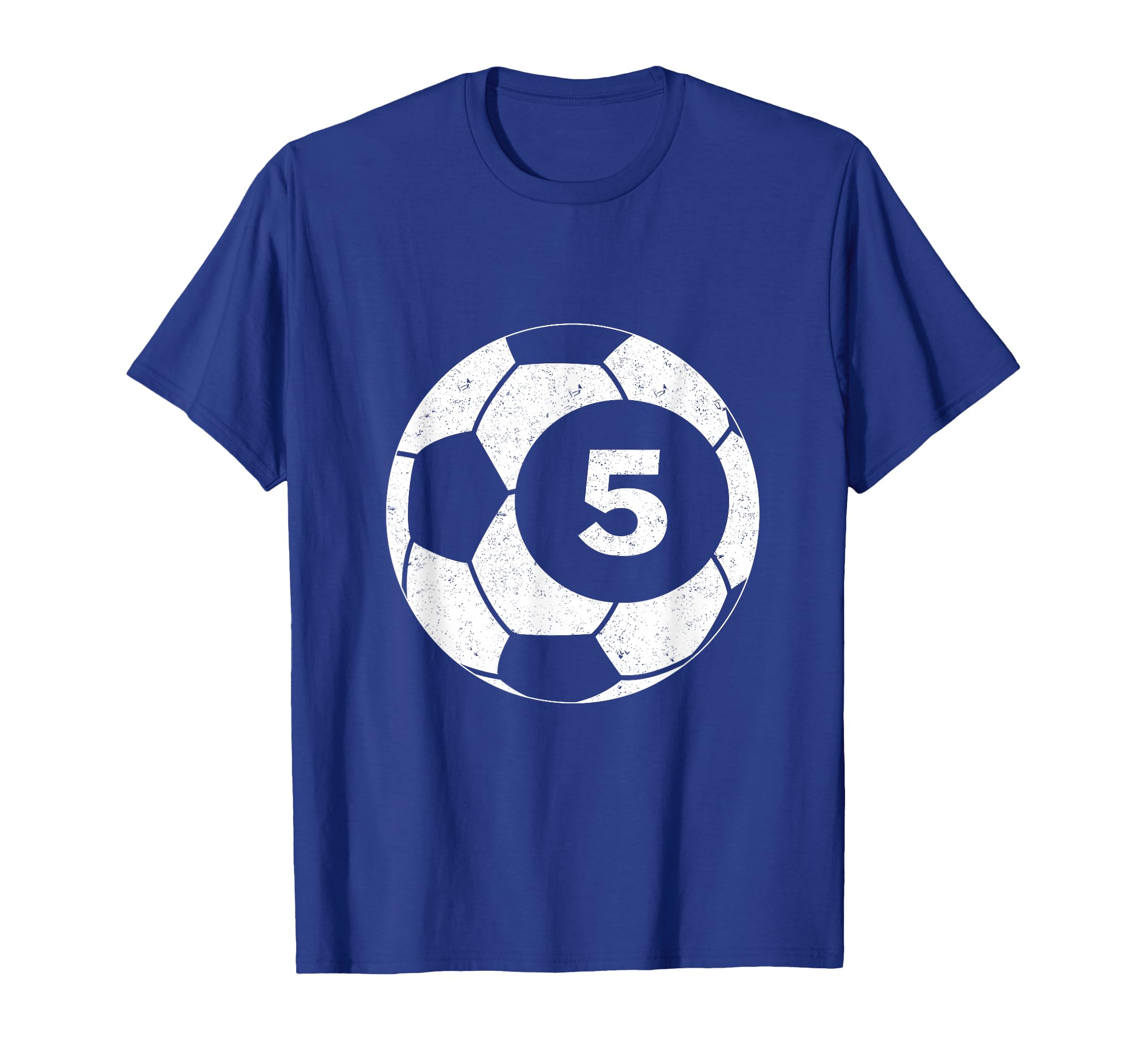 Soccer Player Jersey Number 5 Five T-Shirt - Custom Art Print Unisex